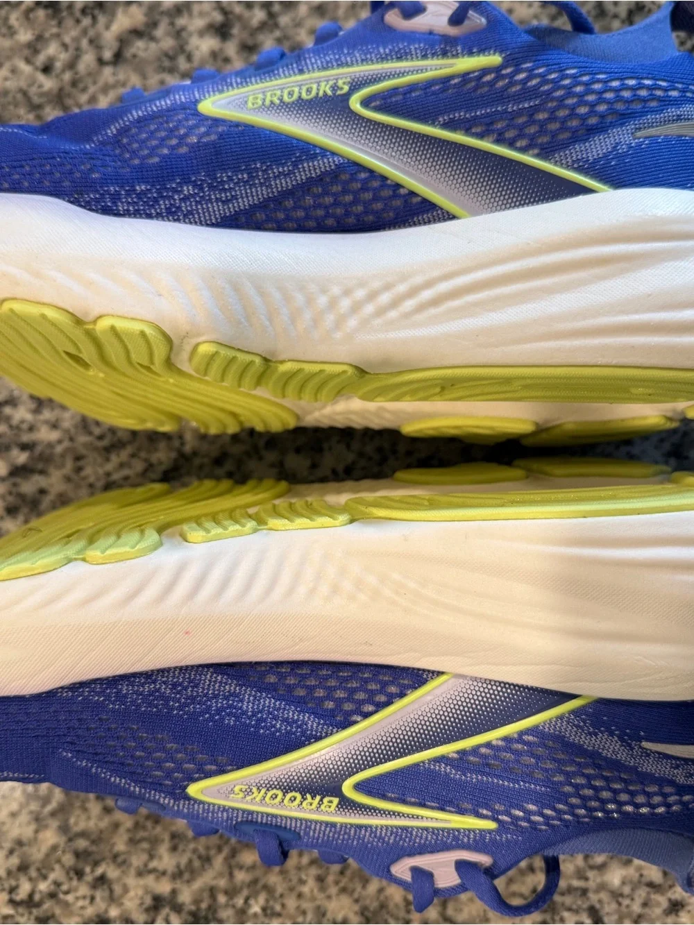 Brooks Women's Glycerin 22 Running Shoes - Blue with Neon Accent